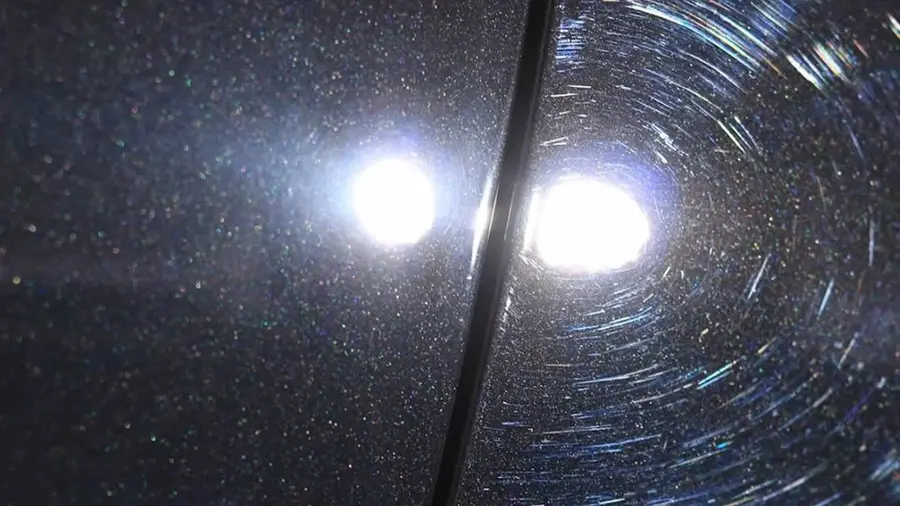 Paint swirl marks before correction — Mobile Auto Spa Henderson NV