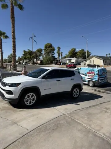 Mobile Auto Spa detailing a Jeep Compass Las Vegas mobile detailing service